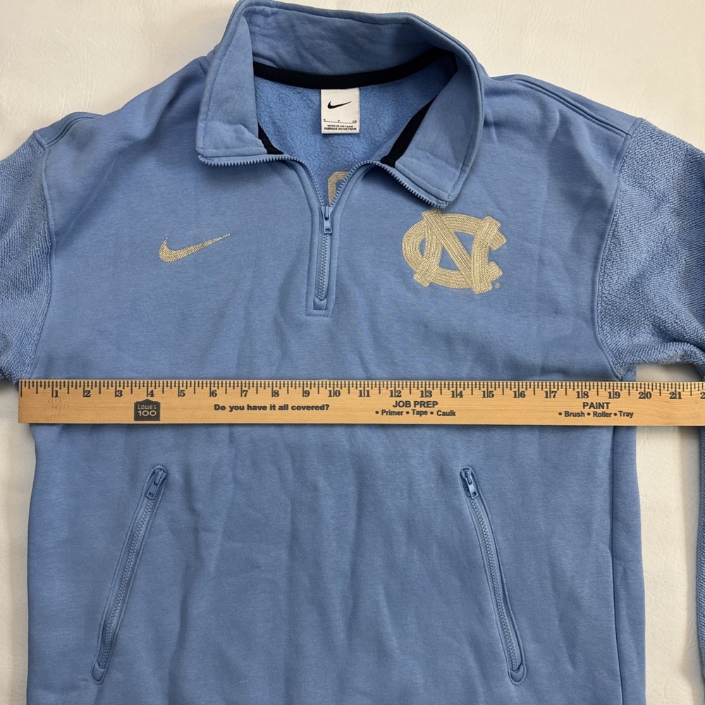 Nike North Carolina Tar Heels 1/4 Quarter Zip Pullover Light Blue Women's Small - Picture 7 of 8